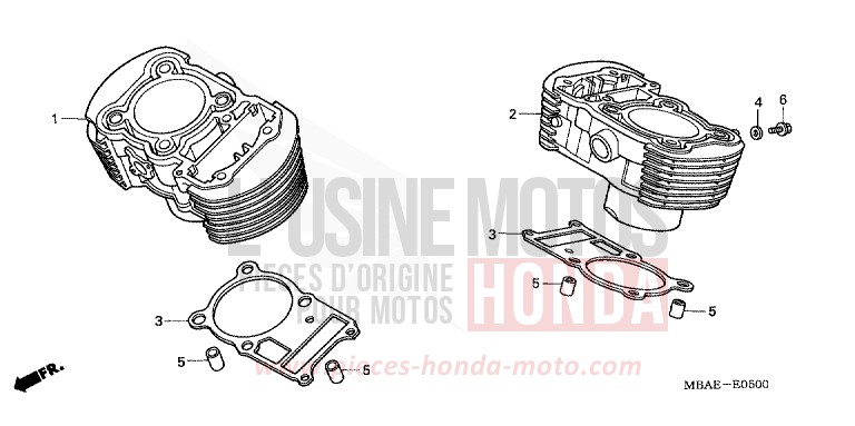 CYLINDRE de Shadow Aero LIGHT CUPPER METALLIC-S (YR118K) de 2000
